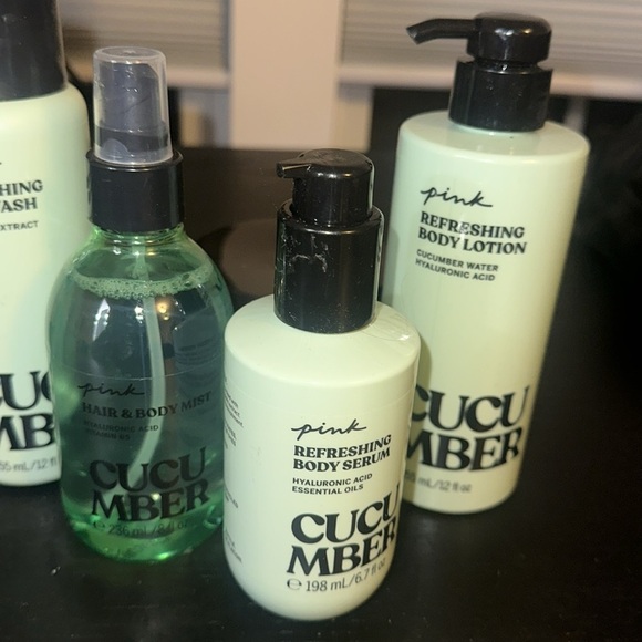 Victoria Secret Pink Cucumber Body Care Set of 5 - Picture 6 of 6